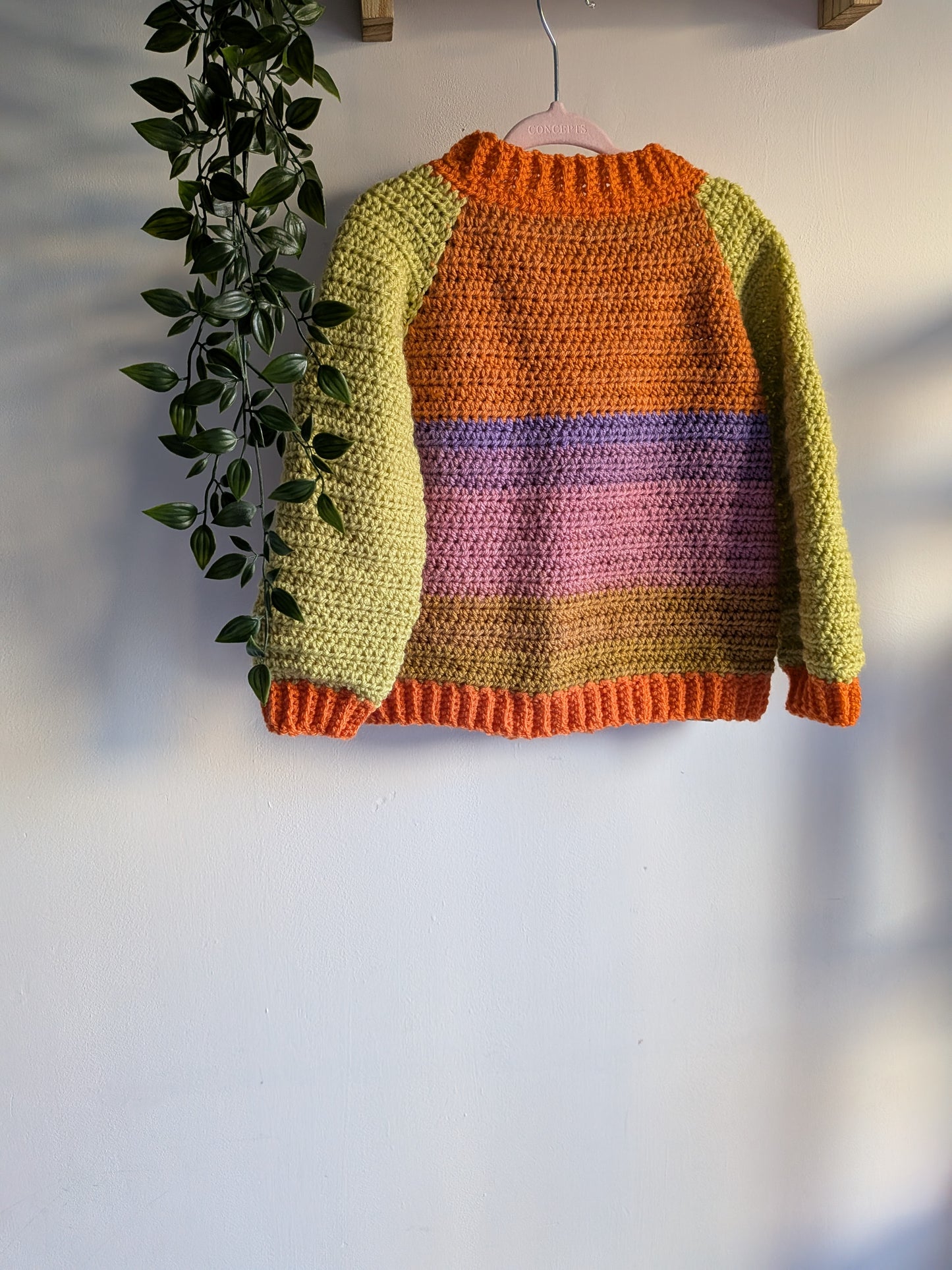 2-4y Crochet Cardigan with Pockets