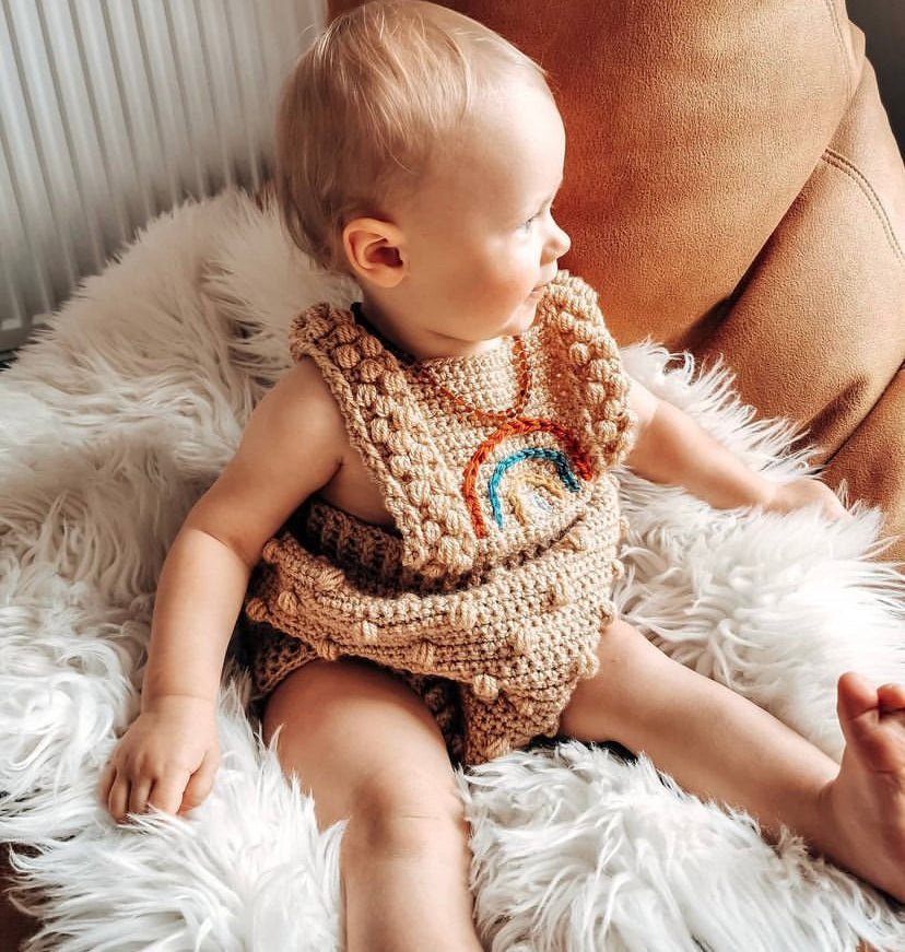 Rainbow Bobbles Romper