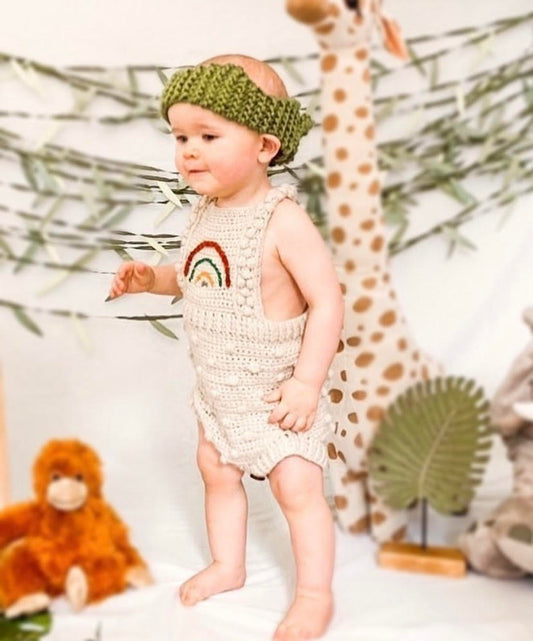 Rainbow Bobbles Romper